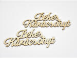 Natúr fa - "Békés Karácsonyt" felirat 2db/csomag - csinaldmagadshop