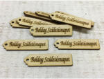  Natúr fa - "Boldog Születésnapot" hosszú scrapbook tábla 10db/csomag - csinaldmagadshop
