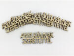  Natúr fa - "ANYUKÁMNAK SZERETETTEL" felirat 2, 2x7cm 5db/csomag - csinaldmagadshop