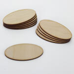  Natúr fa - Ovál táblák 4x8cm 10db/csomag - csinaldmagadshop