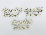  Fa felirat - "Szeretlek Mama" 3db/csomag - Krém - csinaldmagadshop