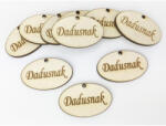  Natúr fa - "Dadusnak" ovál tábla 10db/csomag - csinaldmagadshop