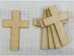  Natúr fa - Kereszt 10cm 5db/csomag - csinaldmagadshop