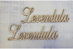  Natúr fa - "Levendula" felirat 15cm 2db/csomag - csinaldmagadshop