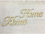  Natúr fa - "Home" felirat írott 14, 5cm 2db/csomag - csinaldmagadshop