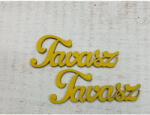  Fa " Tavasz" felirat sárga 2db/csomag - csinaldmagadshop