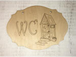  Natúr fa - "WC" rajzos tábla - csinaldmagadshop