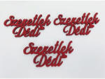  Fa felirat - "Szeretlek Dédi" 3db/csomag - Piros - csinaldmagadshop