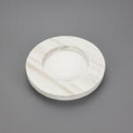  Dekorációs fa tál fehér kerek 20cm