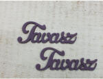  Fa "Tavasz" felirat lila 2db/csomag - csinaldmagadshop