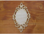  Natúr fa - Ovál tábla csipkés kerettel 11x18, 5cm - csinaldmagadshop