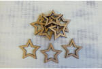  Natúr fa - Lyukas csillag 5cm 10db/csomag - csinaldmagadshop