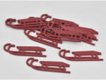  Szánkó lapos 8cm piros 12db/csomag - csinaldmagadshop