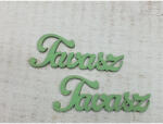  Fa "Tavasz" felirat menta 2db/csomag - csinaldmagadshop