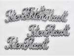  Fa "Isten Hozott" felirat szürke 15cm 4db/csomag - csinaldmagadshop