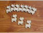  Natúr fa - Macska 3x4cm 10db/csomag - csinaldmagadshop