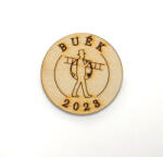  Natúr fa - " BUÉK" kéményseprős tallér 4, 5cm