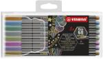 STABILO Комплект флумастери, Stabilo, Pen 68 Metallic ST6808/8-11, 8 цвята (ST6808/8-11)