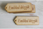  Natúr fa - "Emléked őrizzük" scrapbook tábla 3x8cm 5db/csomag - csinaldmagadshop