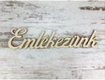 Natúr fa - "Emlékezünk" felirat 23cm - csinaldmagadshop
