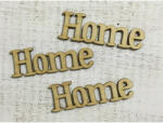  Natúr fa - "Home" felirat 11cm 3db/csomag - csinaldmagadshop