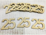  Natúr fa - Évfordulós számok 25-ös 10db/csomag - csinaldmagadshop
