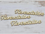  Natúr fa - "Keresztelőre" felirat 12cm 3db/csomag - csinaldmagadshop