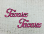  Fa "Tavasz" felirat magenta 2db/csomag - csinaldmagadshop