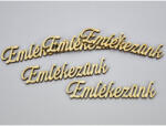  Natúr fa -"Emlékezünk" felirat 5db/csomag - csinaldmagadshop