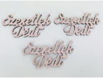  Fa felirat - "Szeretlek Dédi" 3db/csomag - Babarózsaszín - csinaldmagadshop
