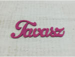  Fa "Tavasz" felirat magenta 15cm - csinaldmagadshop