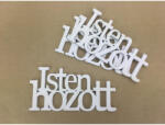  Fa "Isten Hozott" felirat koszorúra fehér 7x14cm 3db/csomag - csinaldmagadshop