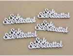  Sok Szeretettel" felirat fehér 2x6cm 5db/csomag - csinaldmagadshop