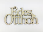  Natúr fa - "Édes Otthon" felirat koszorúra 8x14cm - csinaldmagadshop