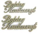  Boldog karácsonyt felirat zöldarany 15cm 2db/cs - csinaldmagadshop