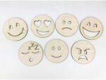  Natúr fa - Emoji fejek 8cm 7db/csomag - csinaldmagadshop