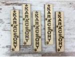  Natúr fa - Biléta "KARÁCSONY" 2x10cm 5db/csomag - csinaldmagadshop