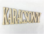  Natúr fa - "KARÁCSONY" trapéz felirat 15cm - csinaldmagadshop