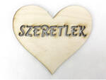  Natúr fa - "Szeretlek" szív 7x8cm - csinaldmagadshop