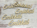  Natúr fa - "Emlékül" felirat 9cm 5db/csomag - csinaldmagadshop