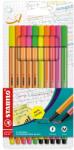 STABILO Комплект маркери, Stabilo, Point 88/Pen 68 Neon ST8868/10-1, 10 броя (ST8868/10-1)