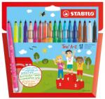 STABILO Комплект флумастери, Stabilo, Trio A-Z, 18 цвята (ST378/1-18-01)