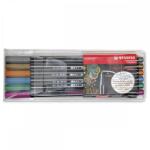 STABILO Комплект флумастери, Stabilo, Pen 68 Metallic ST6806/8-11-01, 6 цвята (ST6806/8-11-01)