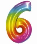 Godan Szivárvány színű, számos fólia lufi, 76 cm - 6 (CH-STC6) - jateknet