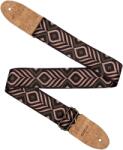 Cascha CGS-VC9 Guitar Strap Vegan Cork Green Chevron