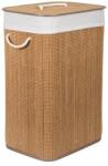 G21 szennyeskosár 72 l, bambusz, fehér betéttel (KPG21BAM025NW)