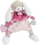 Doudou Cățeluș de pluș pentru teatru de păpuși Dog Toopi Girl Hand Puppet Doudou et Compagnie roz 28 cm de la 0 luni (DC3083)