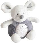 Doudou Șoricel de pluș cu sunete și lumini Mouse Nightlight Doudou et Compagnie gri 20 cm de la 0 luni (DC3691)