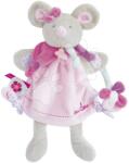 Doudou et Compagnie Șoricel de pluș pentru teatru de păpuși Mouse Hand Puppet Doudou et Compagnie roz 28 cm de la 0 luni (DC3085)