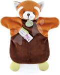Doudou Panda de pluș pentru teatru de păpuși Red Panda Hand Puppet Doudou et Compagnie roșie 25 cm de la 0 luni (DC4003)